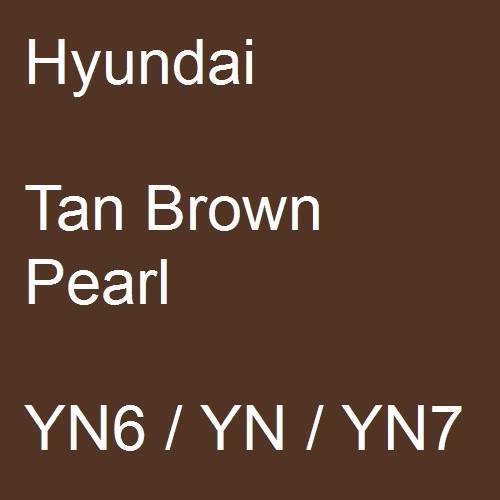 Hyundai, Tan Brown Pearl, YN6 / YN / YN7.